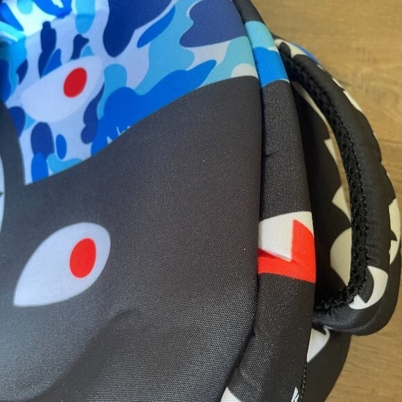 NEW! Shark Teeth Camo Backpacks Laptop Daypack School Bags For Kids, Blue Black - Picture 9 of 10